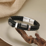 Vintage Double Layer Cuff Bracelet Men Pulseira