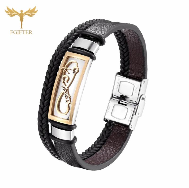 Infinity Bracelet for Bestfriend Multi-layer Leather Steel Bracelets