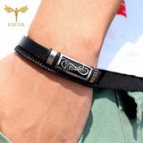Infinity Bracelet for Bestfriend Multi-layer Leather Steel Bracelets