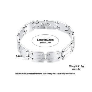 12MM Stainless Steel Link Watch Chain Bracelet