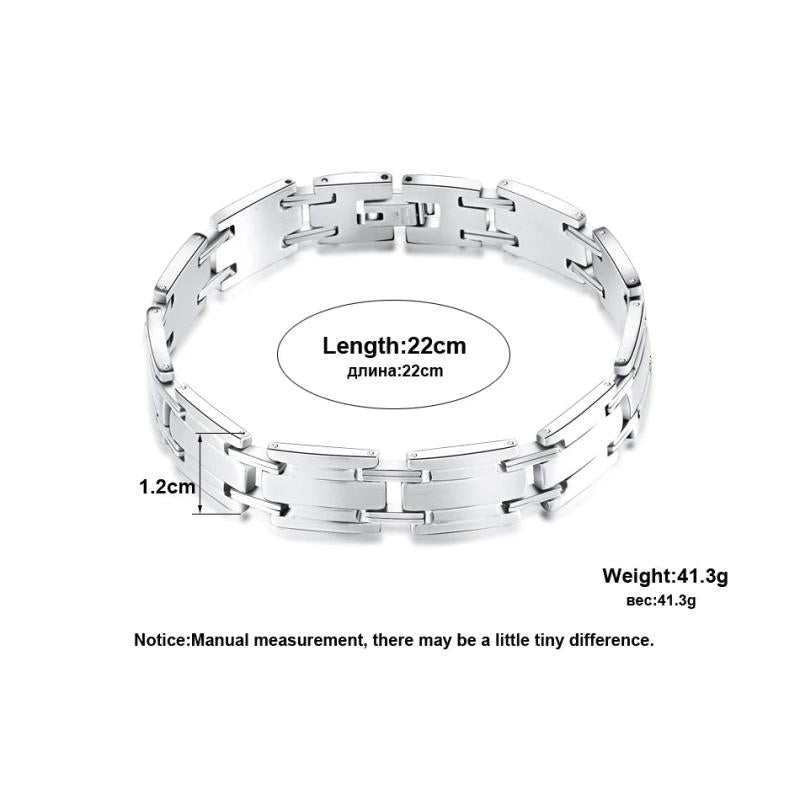 12MM Stainless Steel Link Watch Chain Bracelet