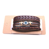 Leather Men's Bracelet Charm Wrap Women Bangles Jewelry