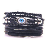 Leather Men's Bracelet Charm Wrap Women Bangles Jewelry