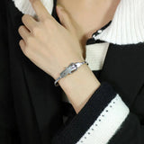 Snake Chain Bracelet Adjustable Link Stainless Steel Jewelry