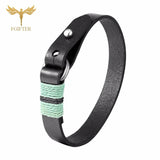 Men's Leather Bracelet Braided Rope Wrist Jewelry Boyfriend Gift