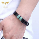 Men's Leather Bracelet Braided Rope Wrist Jewelry Boyfriend Gift