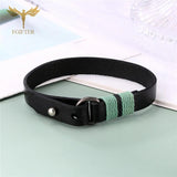 Men's Leather Bracelet Braided Rope Wrist Jewelry Boyfriend Gift