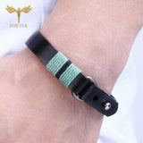 Men's Leather Bracelet Braided Rope Wrist Jewelry Boyfriend Gift