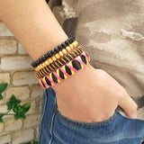 Personality Leather Bracelet Set for Women Men Hot Jewelry Party Friendship Gift
