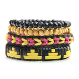 Personality Leather Bracelet Set for Women Men Hot Jewelry Party Friendship Gift