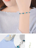 WANGAIYAO Five-pointed Star Crystal Bracelet Sweet Starry Ladies Jewelry