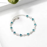 WANGAIYAO Five-pointed Star Crystal Bracelet Sweet Starry Ladies Jewelry