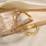Youthway Vintage Metal Bracelet 18K Bangle Waterproof Jewelry
