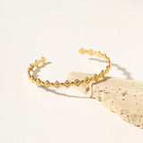 Youthway Vintage Metal Bracelet 18K Bangle Waterproof Jewelry