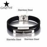 Sport Anchor Bracelets Silicone Stainless Steel Wristband Men Women
