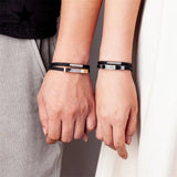 Sport Anchor Bracelets Silicone Stainless Steel Wristband Men Women