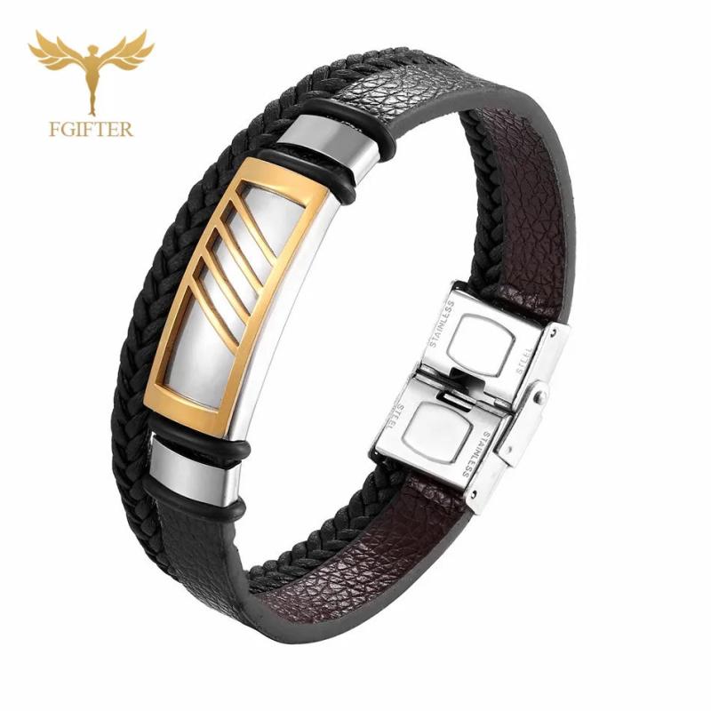Geometric Charm Bracelets Women Stainless Steel Jewelry