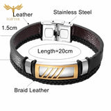 Geometric Charm Bracelets Women Stainless Steel Jewelry