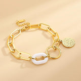 Square Chain Bracelet Stainless Steel Women Cuff Jewelry
