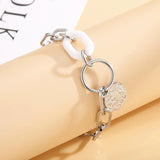Square Chain Bracelet Stainless Steel Women Cuff Jewelry