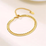 KOtik Snake Chain Bracelet Bangle for Women
