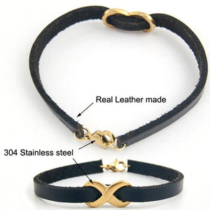 Stainless Steel Infinity Bracelet Men Women Bangle