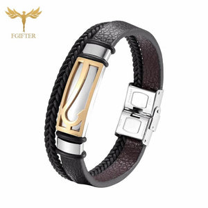 Fishhook Hook Anchor Bracelets Leather Bracelet Men Women