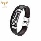 Fishhook Hook Anchor Bracelets Leather Bracelet Men Women