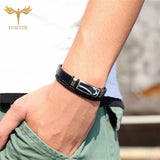 Fishhook Hook Anchor Bracelets Leather Bracelet Men Women