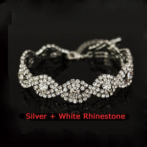 Multicolor Rhinestone Couple Bracelets
