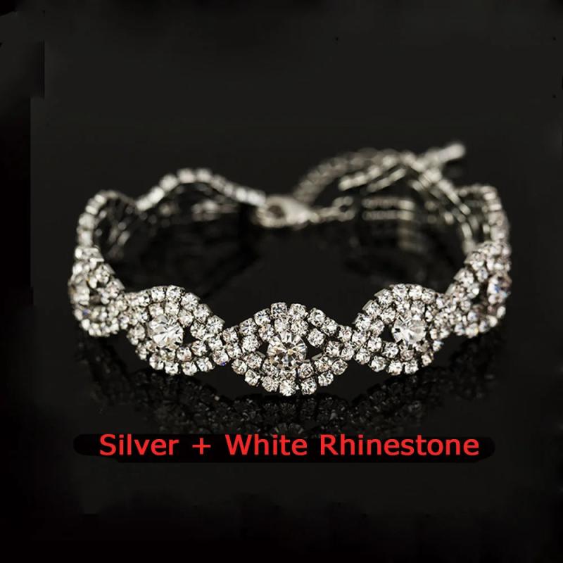Multicolor Rhinestone Couple Bracelets