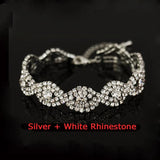 Multicolor Rhinestone Couple Bracelets