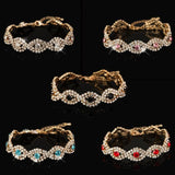 Multicolor Rhinestone Couple Bracelets