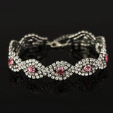Multicolor Rhinestone Couple Bracelets