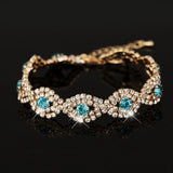 Multicolor Rhinestone Couple Bracelets