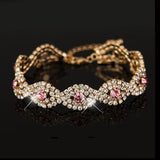 Multicolor Rhinestone Couple Bracelets