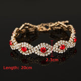 Multicolor Rhinestone Couple Bracelets