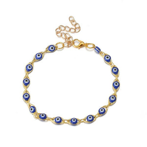 Vintage Beads Enamel Chain Charm Bracelet for Women