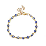 Vintage Beads Enamel Chain Charm Bracelet for Women