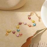 Vintage Beads Enamel Chain Charm Bracelet for Women