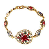 Joyme Vintage Gold Water Drop Wedding Bracelet Turkey Jewelry Cuff Bracelet