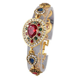 Joyme Vintage Gold Water Drop Wedding Bracelet Turkey Jewelry Cuff Bracelet