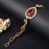 Joyme Vintage Gold Water Drop Wedding Bracelet Turkey Jewelry Cuff Bracelet