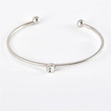 5 pcs Bohemian Geometric Cuff Stone Charm Bracelet Set