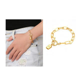 Tri-Color Stainless Steel Bracelet for Women