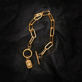 Tri-Color Stainless Steel Bracelet for Women