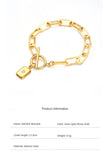 Tri-Color Stainless Steel Bracelet for Women