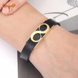 Leather Bracelet Women Men Armband Unisex Bracelets & Bangles Charm Jewelry