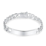 H181 Men's Silver Chain Bracelet 10MMX20CM