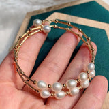 Small Baroque Pearl Charm Freshwater Pearl Bangles